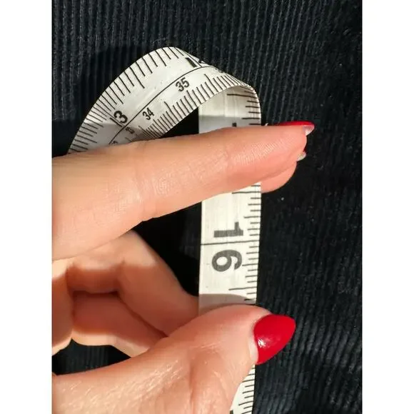 BDG Urban Outfitters Skirt Womens Large Black Mini Corduroy Button Capsule - Picture 6 of 7